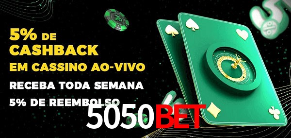 Promoções do cassino ao Vivo 5050Bet